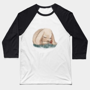 Naptime Spring Baby Bunny Mini Lop Recap Mushroom mouse Friend Baseball T-Shirt